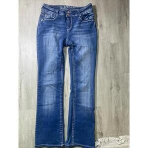 Wallflower Jeans Size 9 Bootcut Medium Wash Blue Denim Women’s Country Cowgirl